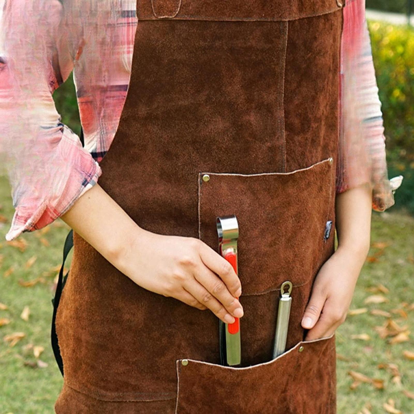 Leather Work Japan - Workshop Garage Apron Work Apron for