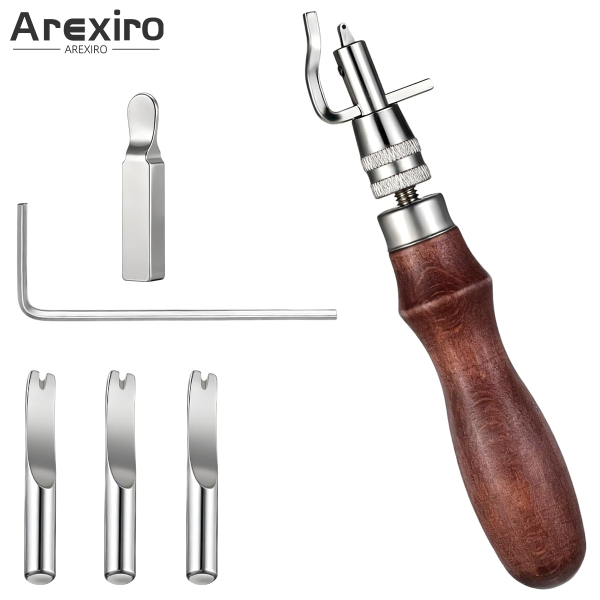 Leatherwork Edge Beveler - 7 In 1 Adjustable Leather Stitching