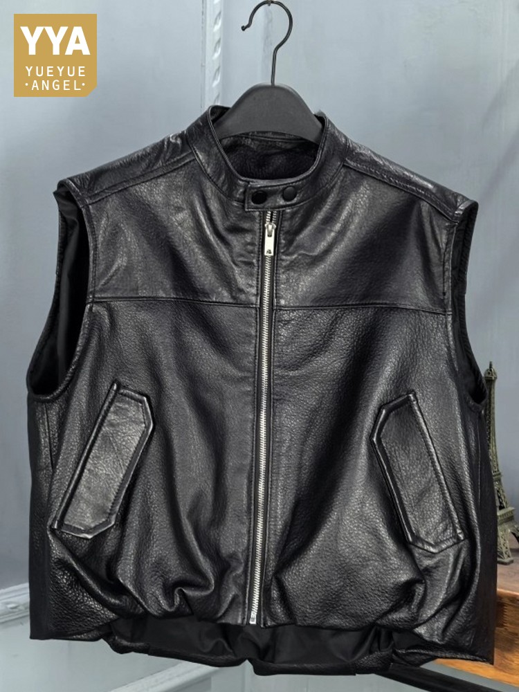 Leather Work Jacket Women'S - Autumn Fashion Natural Sheepskin Women Vest