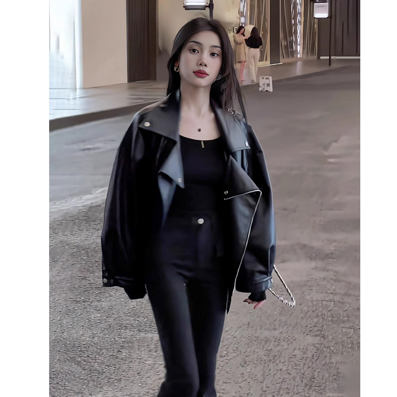 Coats Women Faux Leather Short - đánh giá và giá Leather Work Jacket Women'S