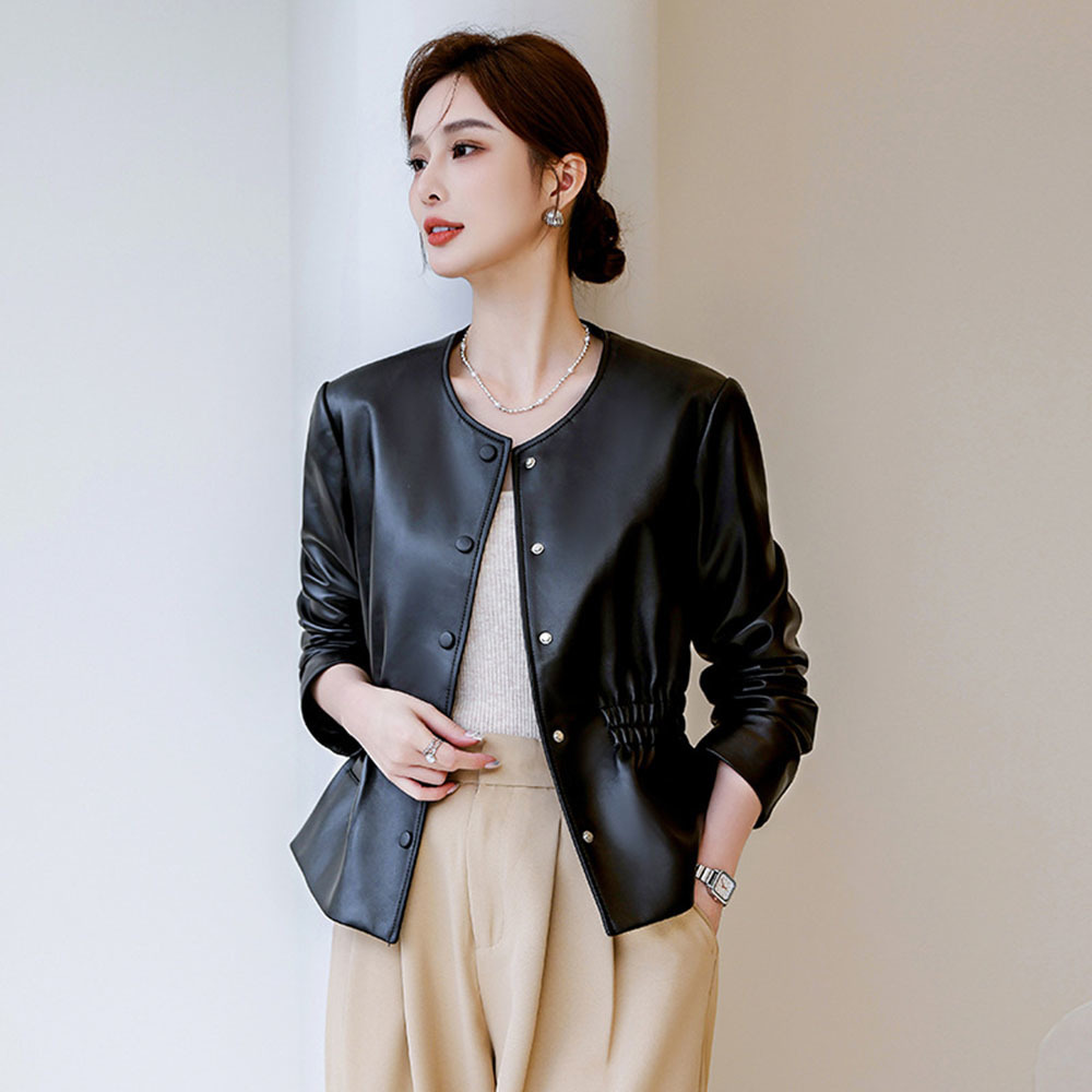 Office Faux Leather Jacket Wom - đánh giá và giá Leather Work Jacket Women'S