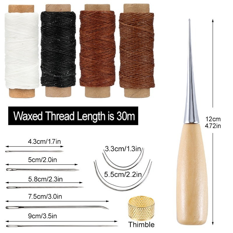 13pcs Waxed Thread Leatherwork - đánh giá và giá Leatherwork For Beginners