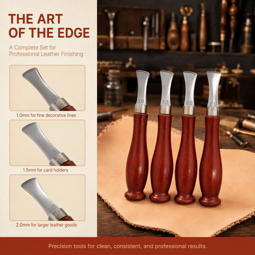 4pcs Precision Beveler Leather - đánh giá và giá Leatherwork Edge Beveler