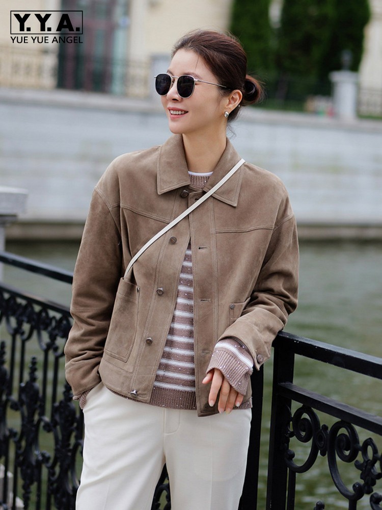 High Quality Women Slim Fit Si - đánh giá và giá Leather Work Jacket Women'S