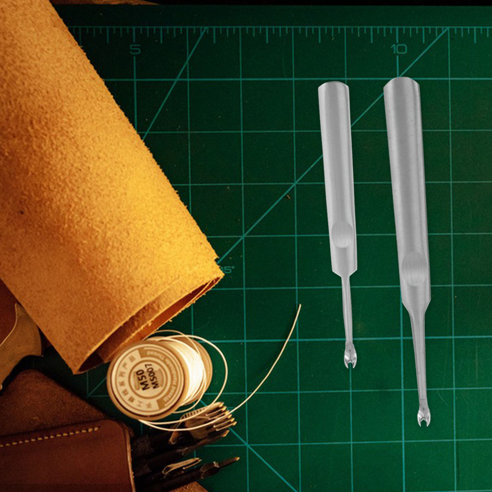 2Pcs Groover Stainless Steel T - đánh giá và giá Leatherwork Edge Beveler