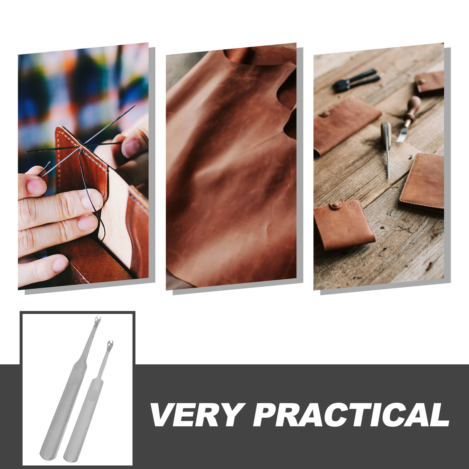 2Pcs Groover Stainless Steel T - đánh giá và giá Leatherwork Edge Beveler