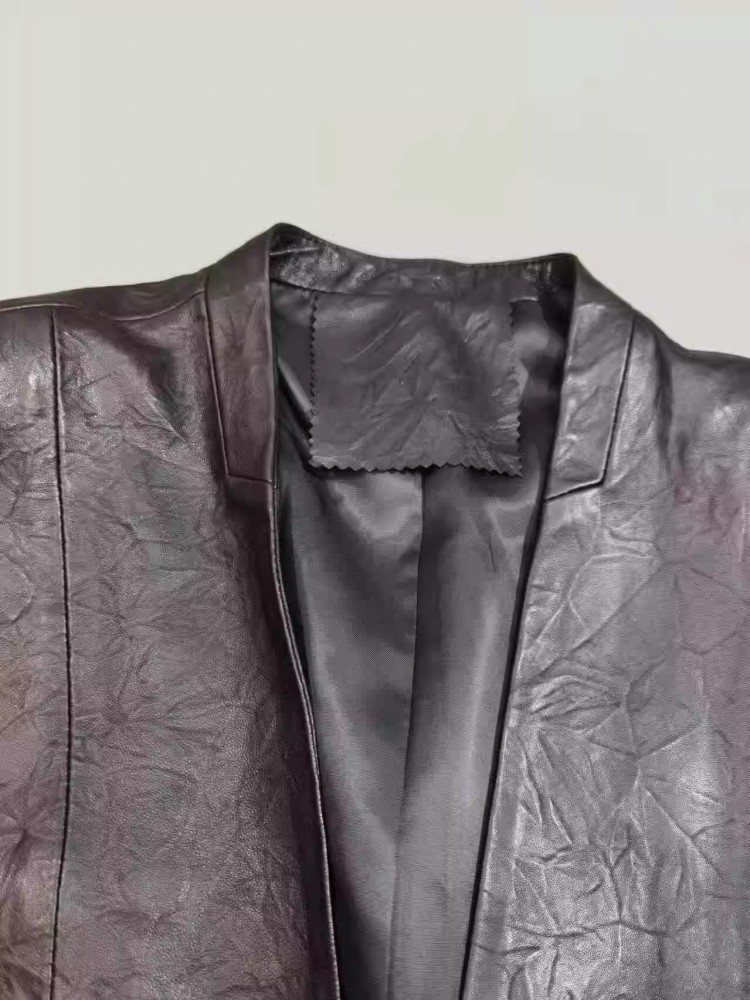Vintage Office Ladies Autumn W - đánh giá và giá Leather Work Jacket Women'S