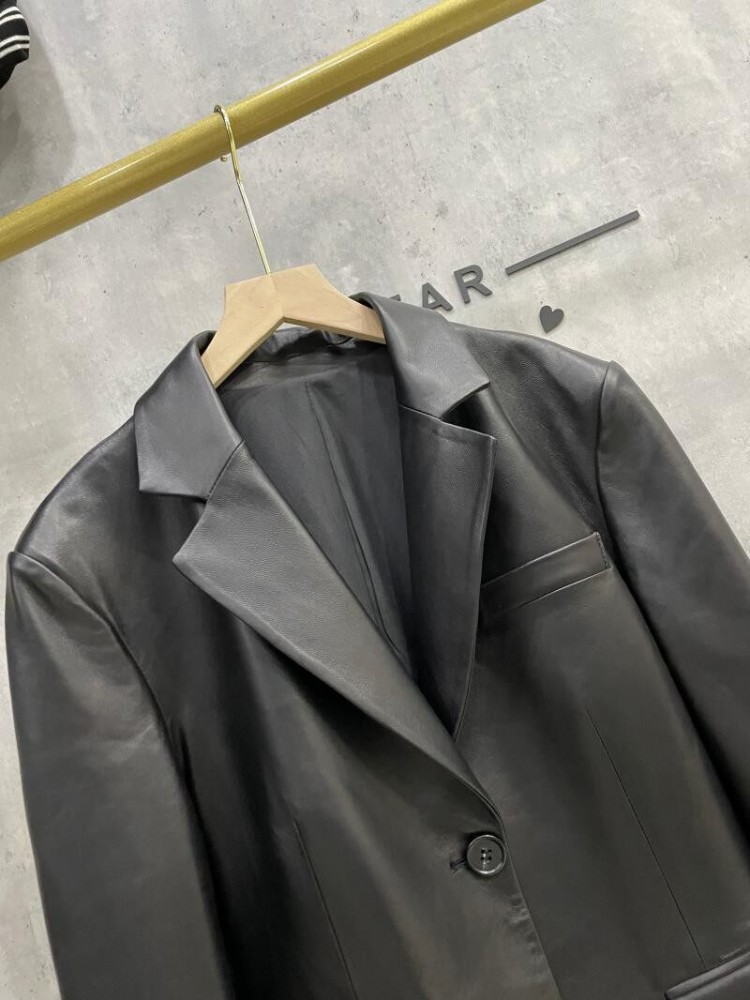 Women Sheepskin Genuine Leathe - đánh giá và giá Leather Work Jacket Women'S