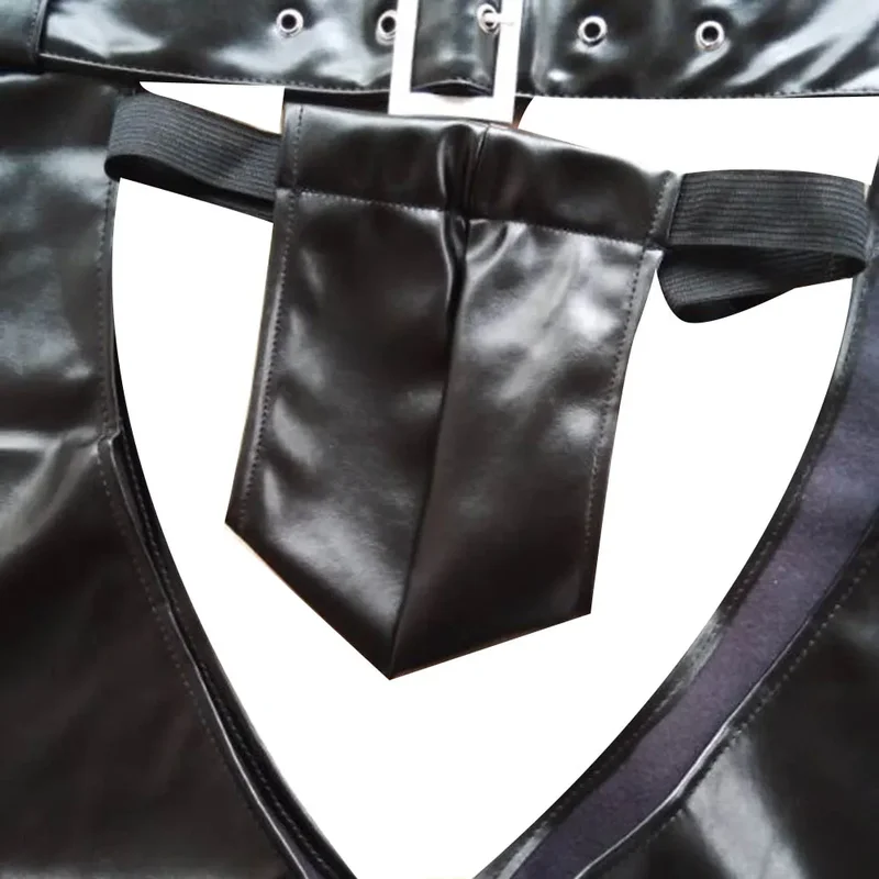 Open Crotch PU Leather Loose L - đánh giá và giá Leather Work Pants