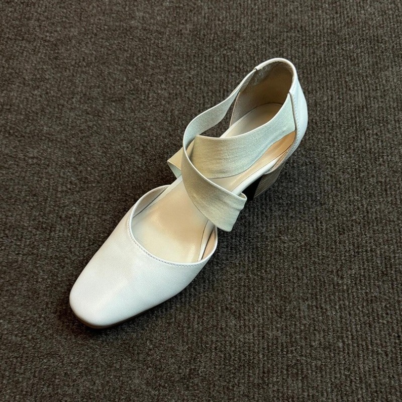 Women's Cross Strap Block Heel - đánh giá và giá Leather Work Outfit