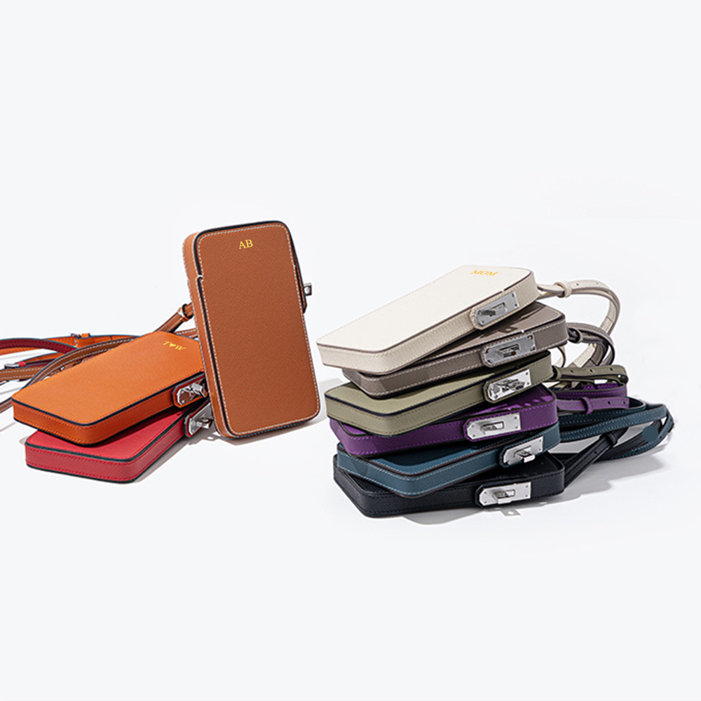 Luxury EP Leather Women Phone  - đánh giá và giá Leatherwork Letters
