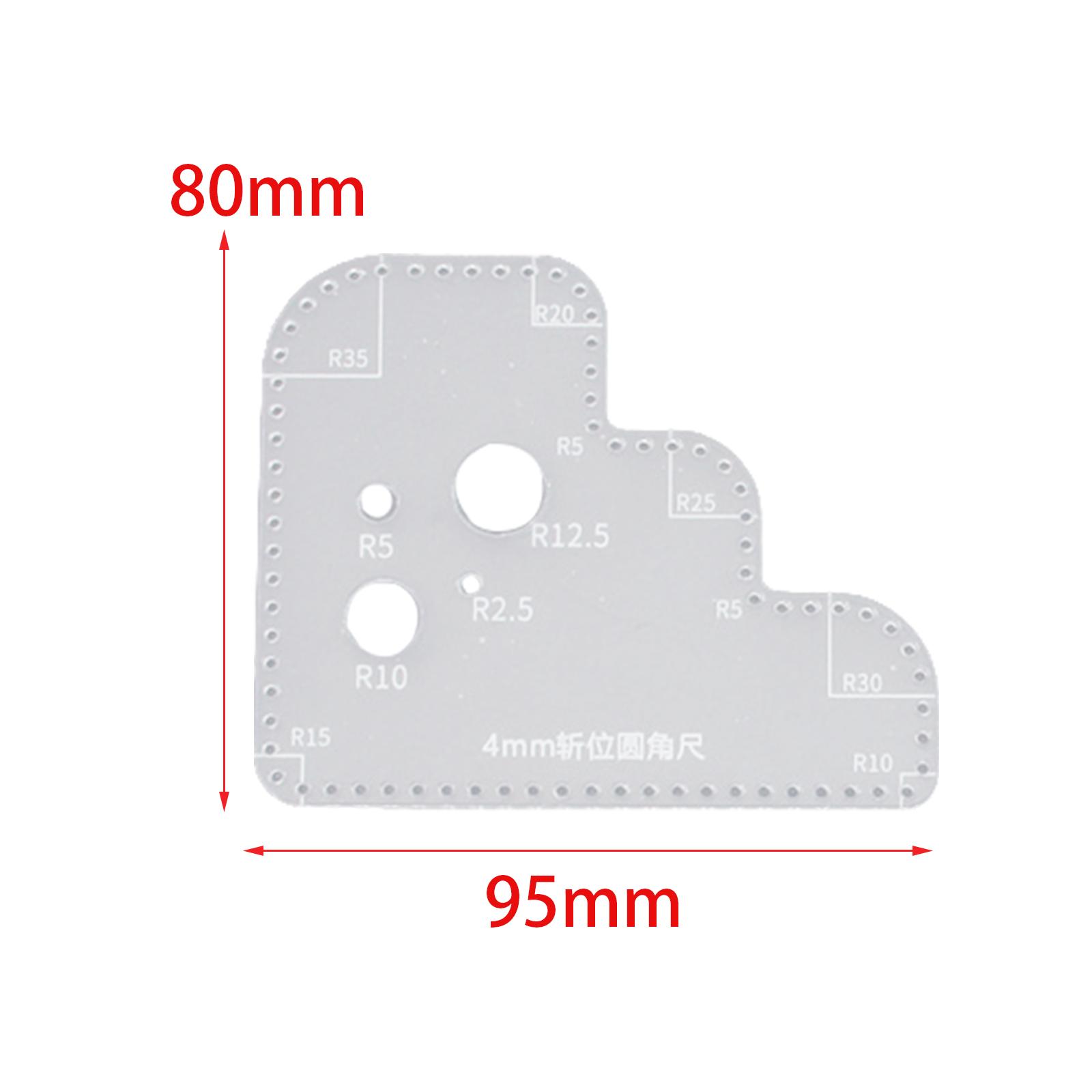 Transparent Acrylic Circle Tem - đánh giá và giá Leatherwork Templates