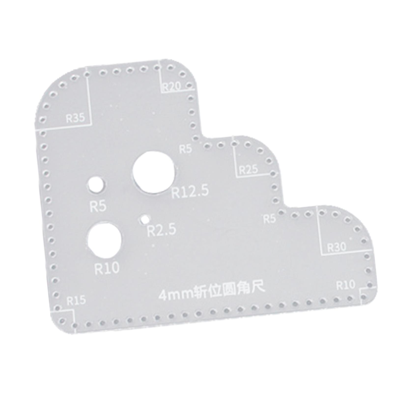 Transparent Acrylic Circle Tem - đánh giá và giá Leatherwork Templates