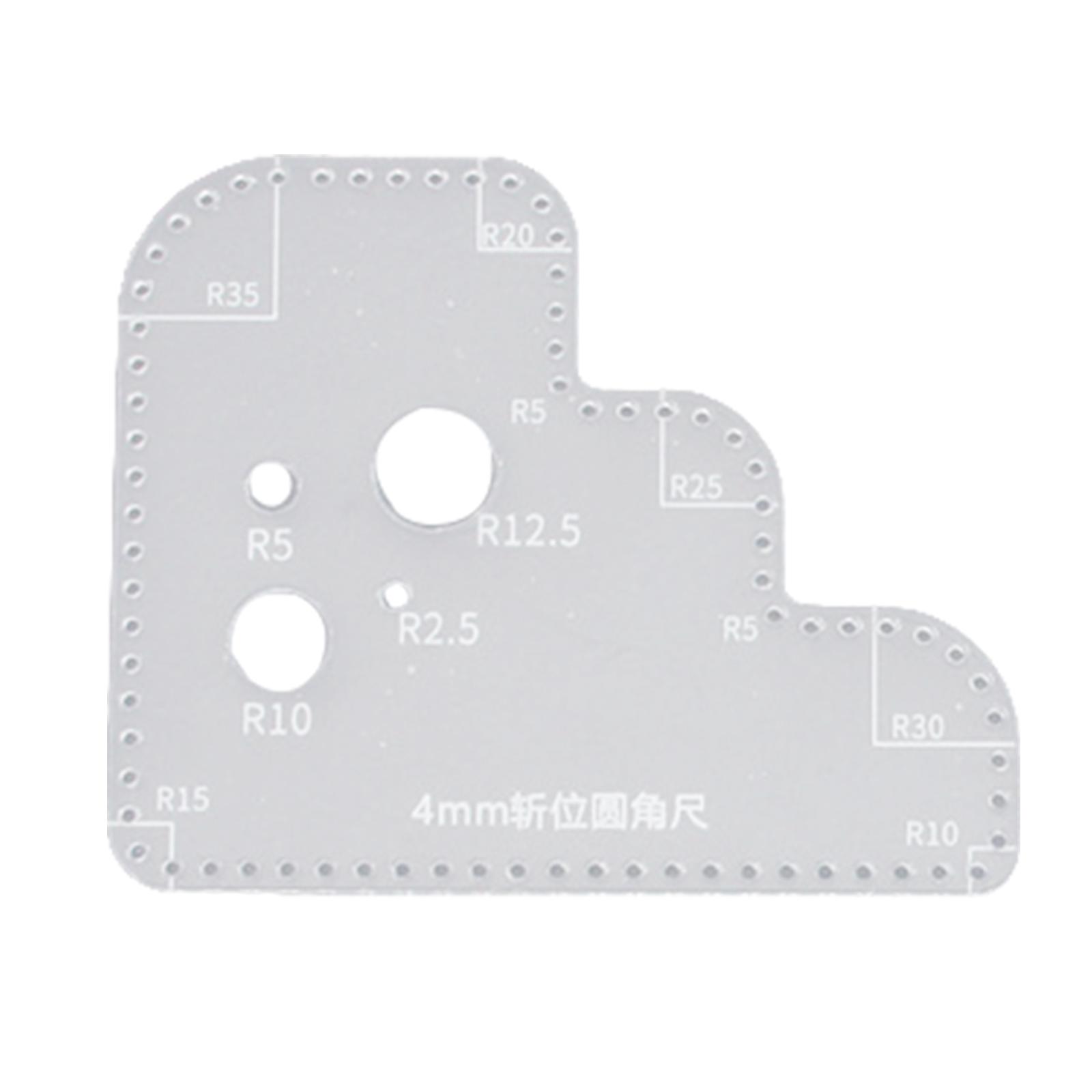 Transparent Acrylic Circle Tem - đánh giá và giá Leatherwork Templates