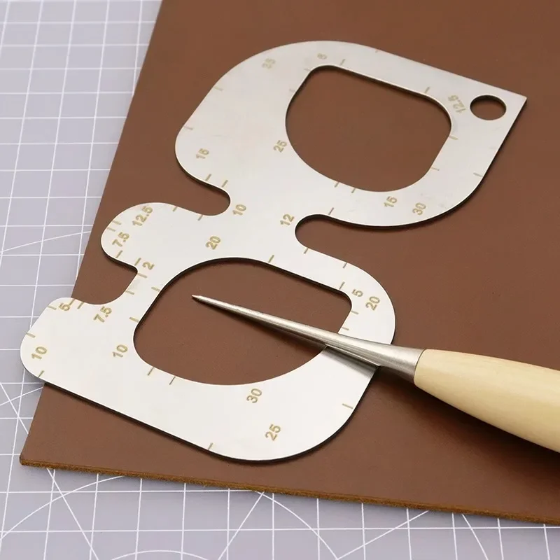 R Positioning Ruler Stainless  - đánh giá và giá Leatherwork Templates