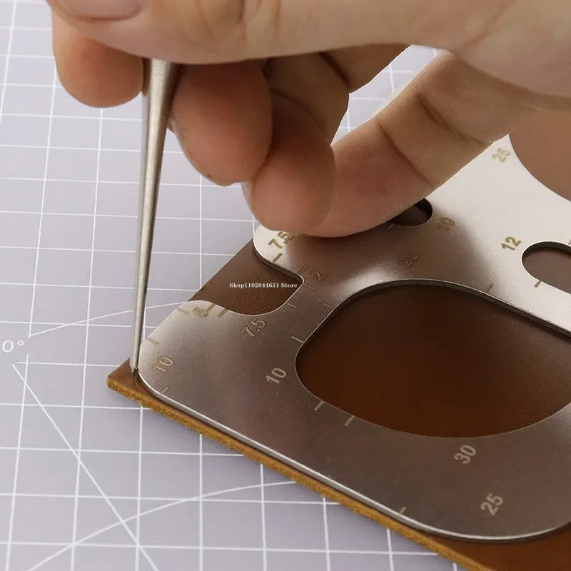 R Positioning Ruler Stainless  - đánh giá và giá Leatherwork Templates
