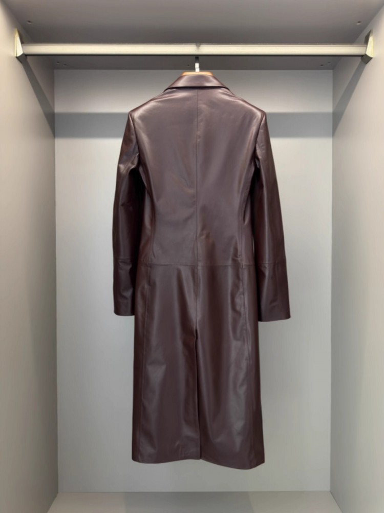 Italian Designer Women Long Sh - đánh giá và giá Leather Work Jacket Women'S