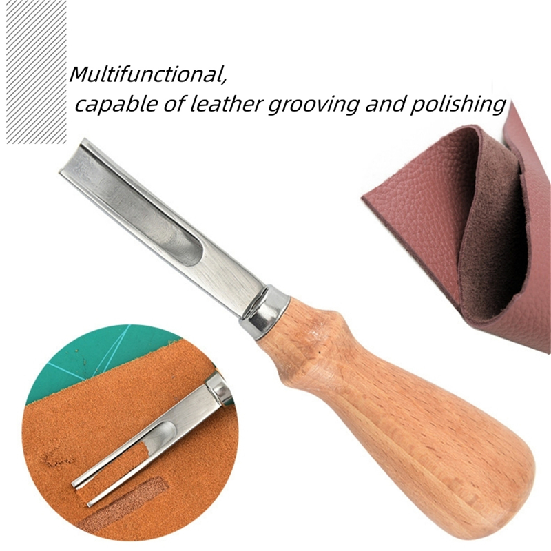 Wood Grip Hand Cutting Tool In - đánh giá và giá Leatherwork Products