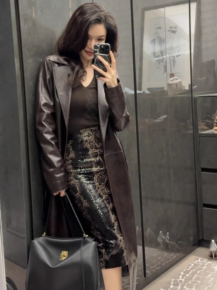 Italian Designer Office Ladies - đánh giá và giá Leather Work Jacket Women'S