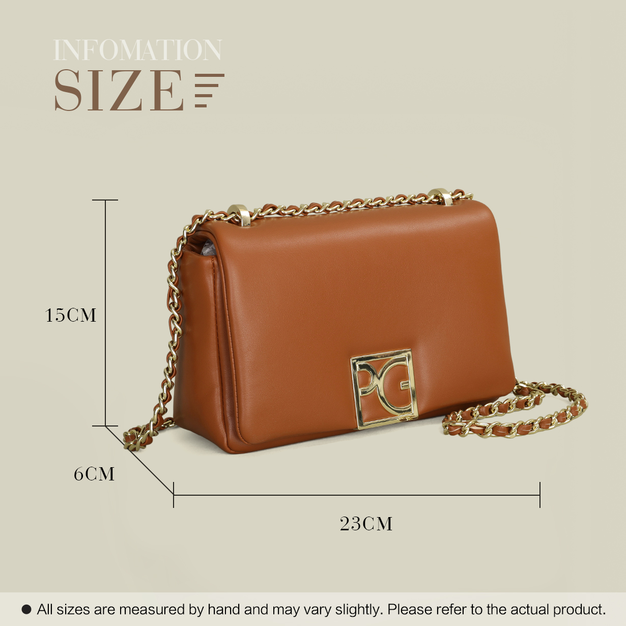PG Women's Bag Luxury Casual B - đánh giá và giá Leatherwork Letters