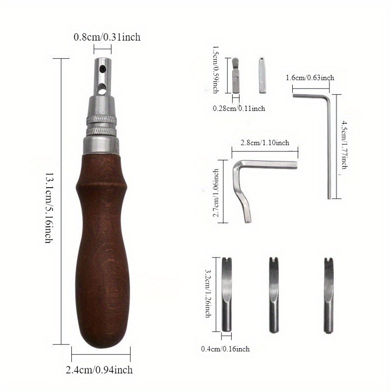 7 in 1 Pro Adjustable Leather  - đánh giá và giá Leatherwork Edge Beveler