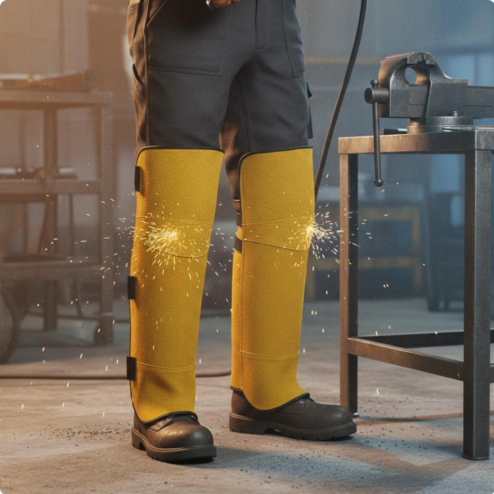 Welder Gaiters  Knee Pads Bovi - đánh giá và giá Leather Work Knee Pads