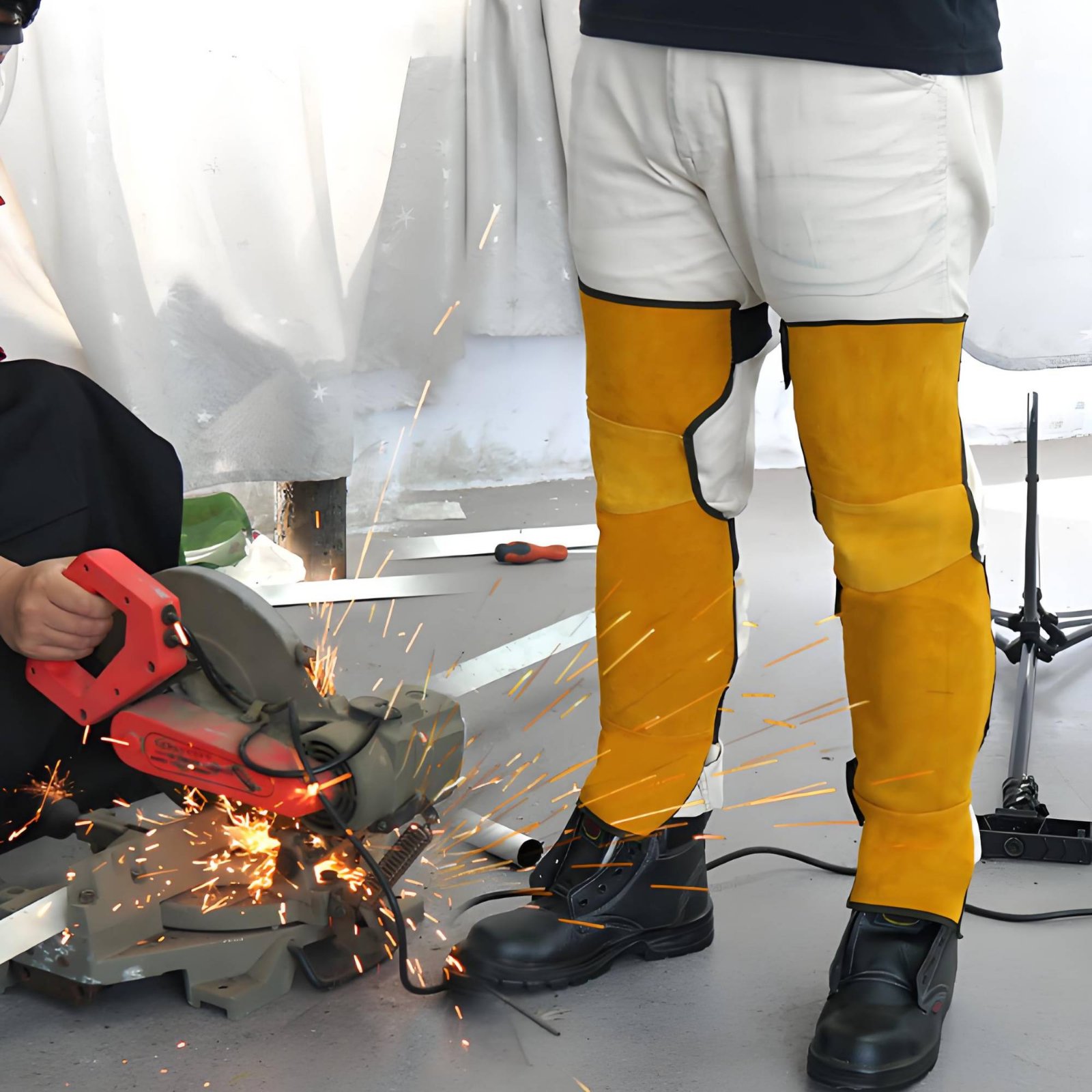 Welder Gaiters  Knee Pads Bovi - đánh giá và giá Leather Work Knee Pads