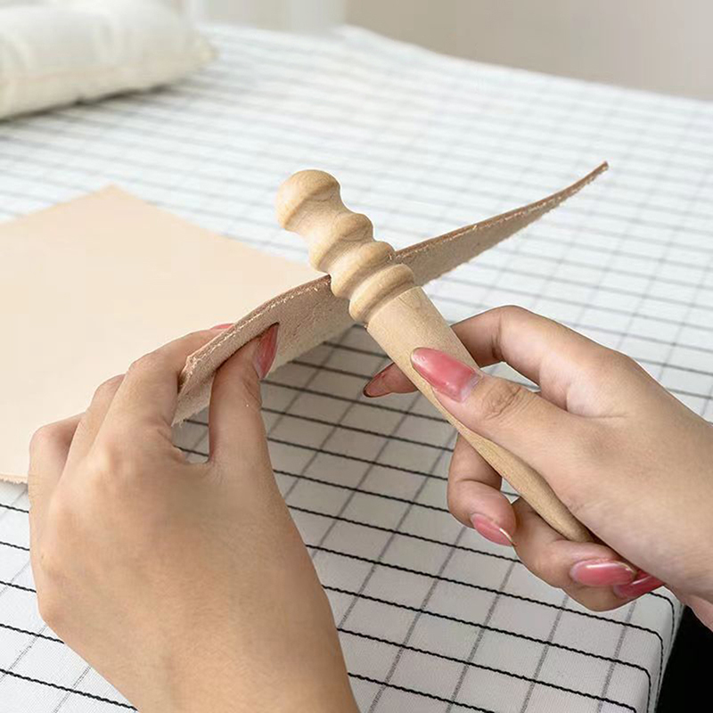 1PC Wood Leather Solid Wood Ro - đánh giá và giá Leatherwork Projects