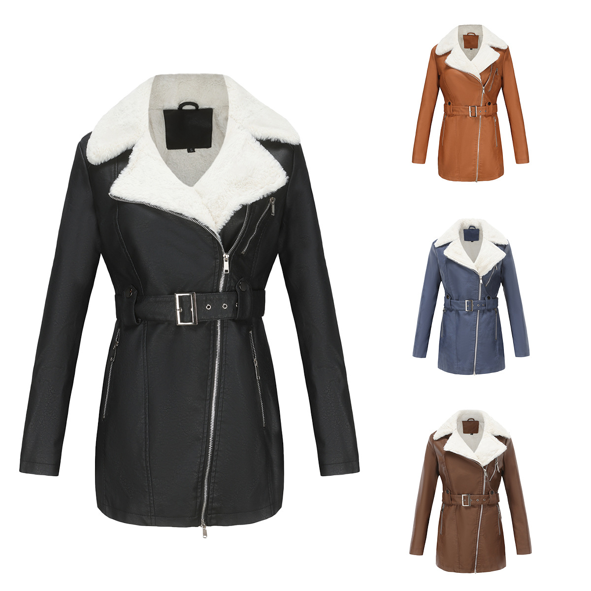 Faux PU Leather Coat Jacket 20 - đánh giá và giá Leather Work Jacket Women'S