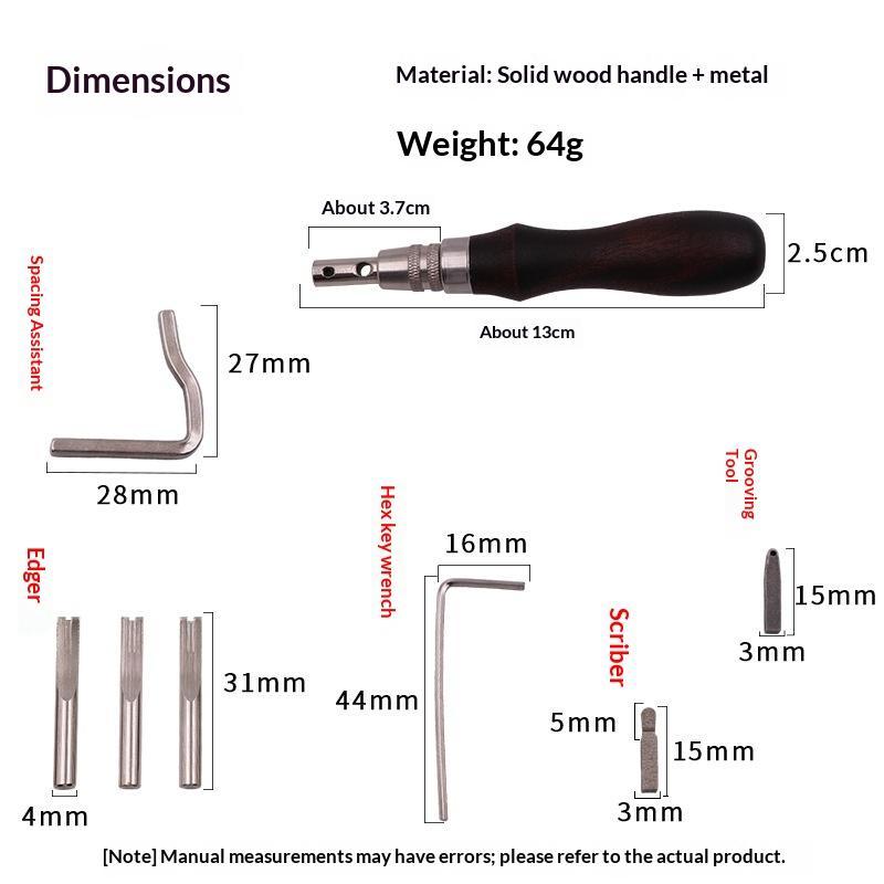 7 In 1 Leather GrooverTool,Pro - đánh giá và giá Leatherwork Edge Beveler