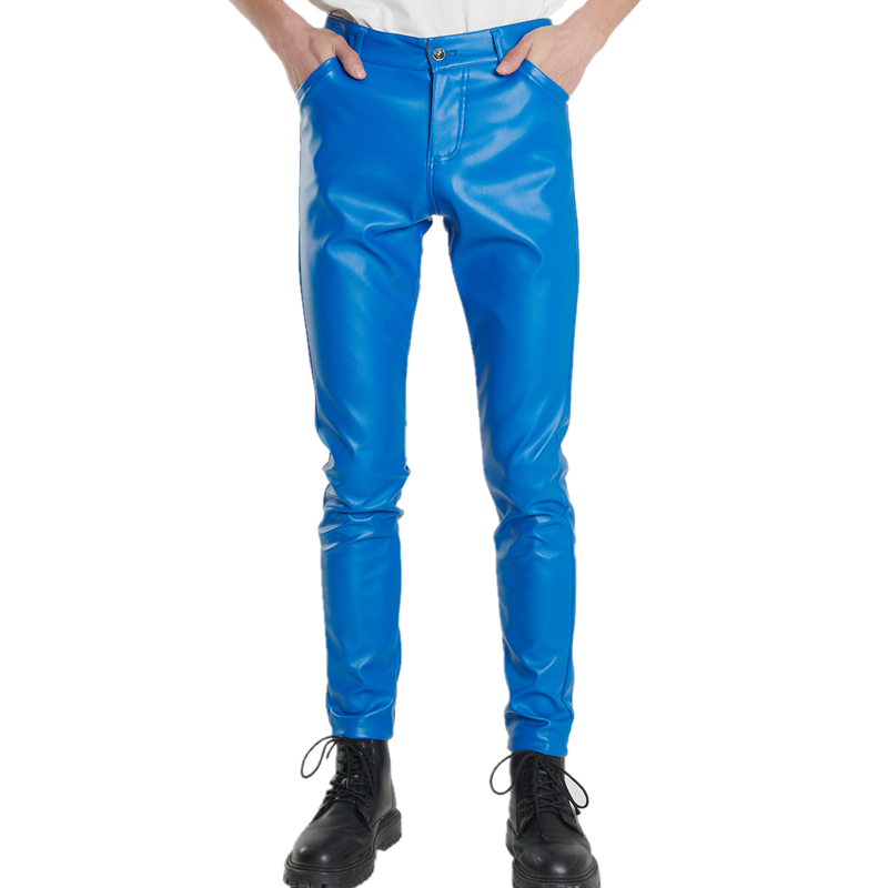 2023 Mới Nam Da Thời Trang Ôm  - đánh giá và giá Leather Work Pants