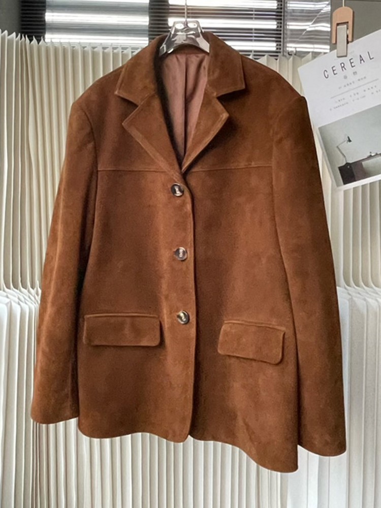 Vintage Autumn Women Real Shee - đánh giá và giá Leather Work Jacket Women'S