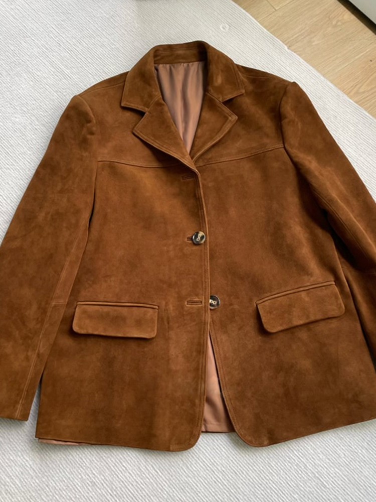 Vintage Autumn Women Real Shee - đánh giá và giá Leather Work Jacket Women'S